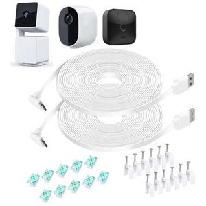 26FT Power Cord Wyze Cam Pan V3 Arlo Essential, Blink Outdoor 3rd Gen